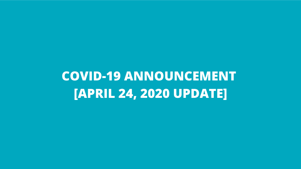 Covid-19 announcement April 2020 at Aalbama Hearing Associates